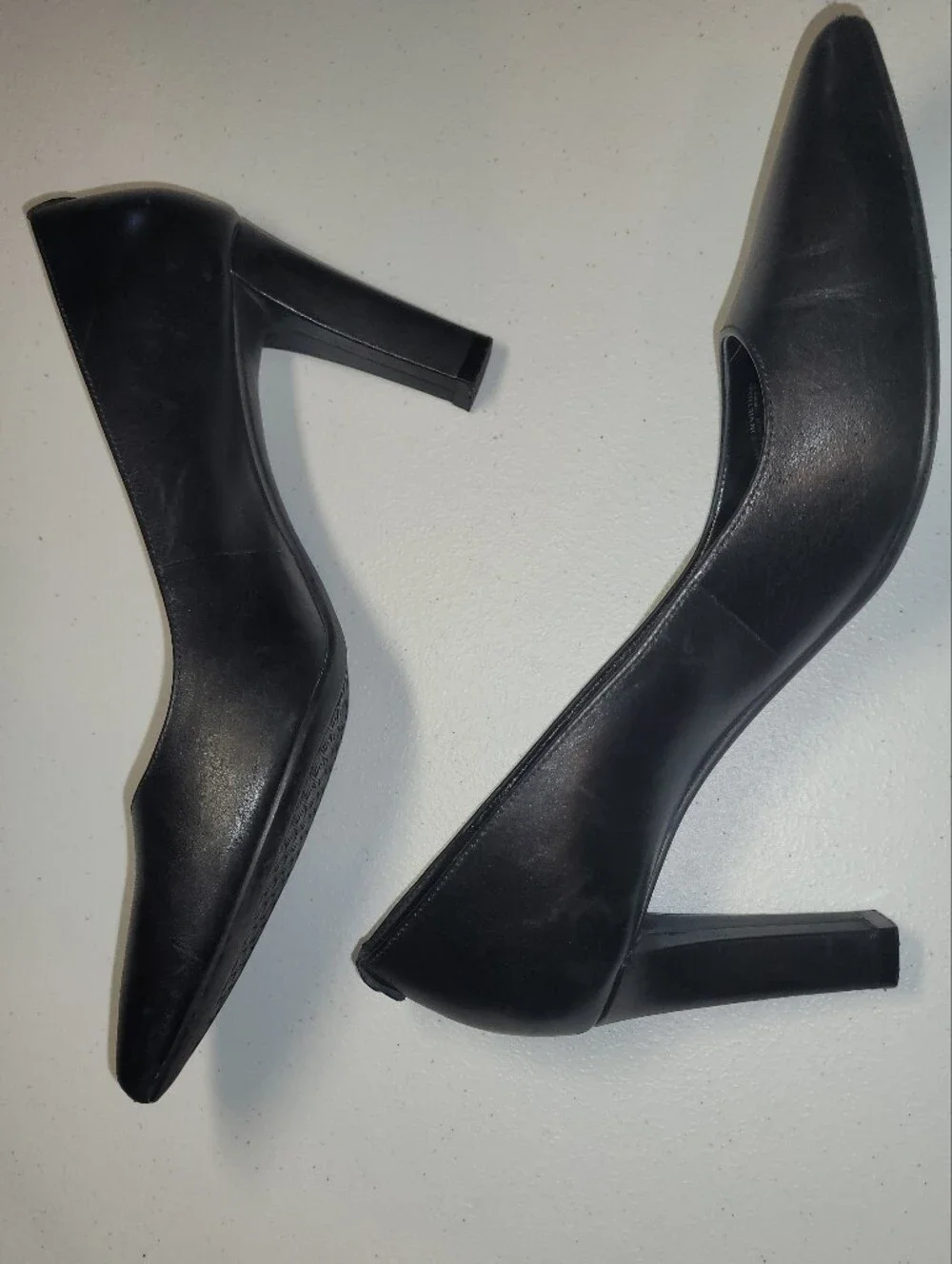 Michael Kors Black Pointed Toe Mid-Heel Pumps, 8.5